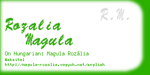 rozalia magula business card